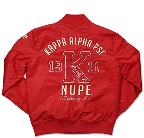 Kappa Alpha Psi M2 Bomber Jacket [4XL] Crimson Red