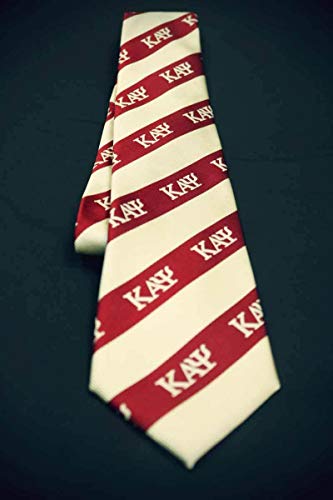 Kappa Alpha Psi Greek Letter Neck Tie. Comes in Crimson & Cream.