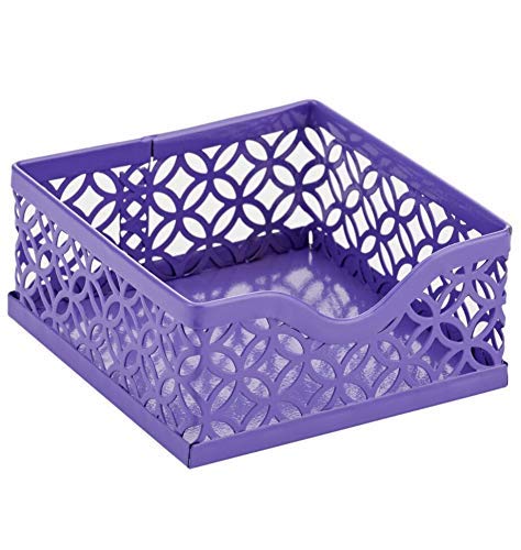 Annova Mesh Desk Organizer Office with 7 Compartments + Drawer/Desk Tidy Candy/Pen Holder/Multifunctional Organizer - Purple