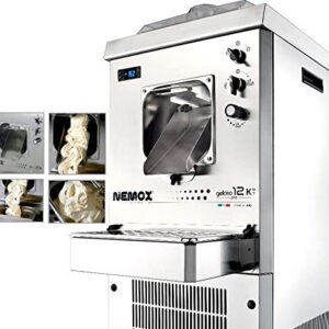 NEMOX 38151 12K Gelato-Ice Cream Machine, 17 Quart Bowl Capacity, Stainless Steel Brushed Finish