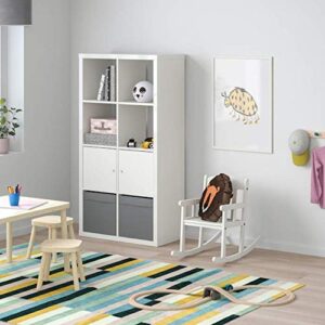 Ikea Kallax Shelf Unit with Doors high-Gloss/White 30 3/8x57 7/8 892.782.97