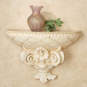 corinthia classical style decorative wall shelf antique ivory