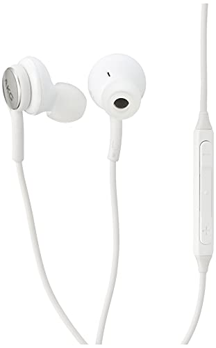 Samsung AKG Stereo Earbud USB-C Headset with In-Line Mic - White (Renewed)