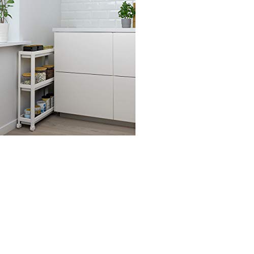 Ikea Vesken Cart White 21 1/4x7 1/8x28 004.712.22