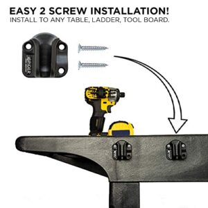 Spider Tool Holster - Tool Docks - Pack of Four - Easy to Install, Spider Compatible Tool Docking Stations for use on Garage Boards, Work Benches, Tool Boxes, Ladders and More