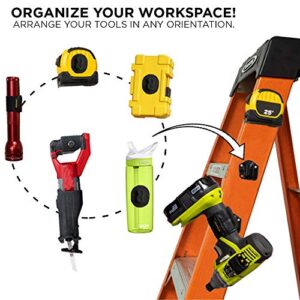 Spider Tool Holster - Tool Docks - Pack of Four - Easy to Install, Spider Compatible Tool Docking Stations for use on Garage Boards, Work Benches, Tool Boxes, Ladders and More