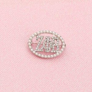 AKTAP Inspired Pin Finer Woman Sorority Paraphernalia Z P B Greek Sorority Jewelry Gift Brooch