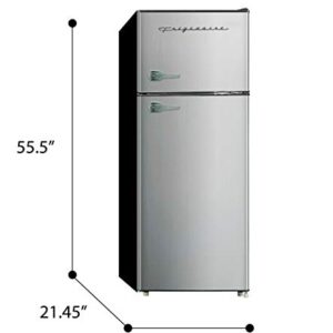 Frigidaire EFR751, 2 Door Apartment Size Refrigerator with Freezer, 7.5 cu ft, Platinum Series, Stainless Steel