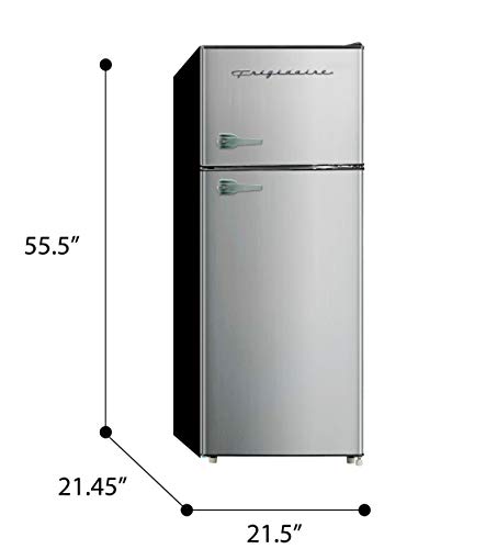 Frigidaire EFR751, 2 Door Apartment Size Refrigerator with Freezer, 7.5 cu ft, Platinum Series, Stainless Steel