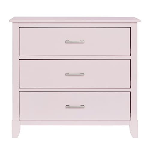 Dream on Me Universal 3 Drawers Chest | Kids Bedroom Dresser | Three Drawers Dresser Mid Century Modern, Blush Pink