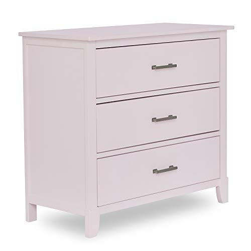 Dream on Me Universal 3 Drawers Chest | Kids Bedroom Dresser | Three Drawers Dresser Mid Century Modern, Blush Pink