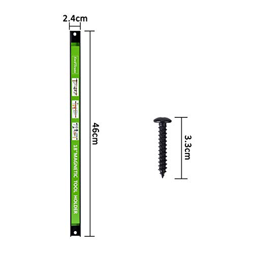 Magnetic Tool Holder 18 Inch 8 Pack Heavy Duty Magnet Tool Bar Strip Rack Wall Mount Green¡­