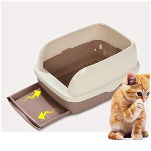 cat litter tray semi-closed drawer from the makers of self-cleaning significantly reduces cleaning time with cat litter scoop