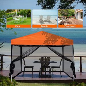 Mosquito Netting Outdoor Screen House Tent Screen Wall with Zipper for Camping, Patio, 10x 10 Gazebo and Tent (Mosquito Net Only Black)