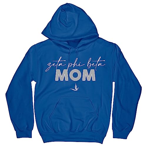 Bad Bananas Zeta Phi Beta Sorority Paraphernalia - Zeta Phi Beta Mom - Hooded Sweatshirt (Hoodie) - Royal XX-Large