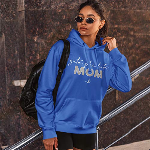 Bad Bananas Zeta Phi Beta Sorority Paraphernalia - Zeta Phi Beta Mom - Hooded Sweatshirt (Hoodie) - Royal XX-Large