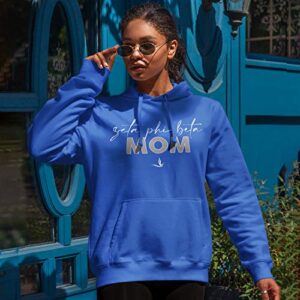 Bad Bananas Zeta Phi Beta Sorority Paraphernalia - Zeta Phi Beta Mom - Hooded Sweatshirt (Hoodie) - Royal XX-Large