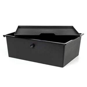 Richards Homewares Metal Frame Underbed Storage with Lids, 32.75”L x 12.2”D x 7.9”H, Requires at Least 8”H Clearance from Floor to Bed Frame, Black, 2-Drawer