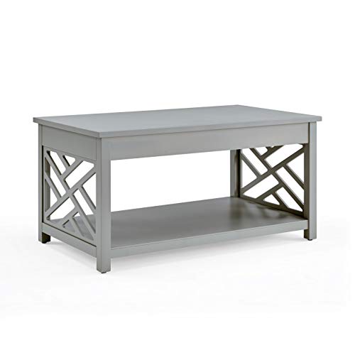 Alaterre Furniture Coventry 36" W Wood Coffee Table, Gray