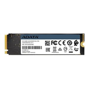 ADATA Swordfish 2TB 3D NAND PCIe Gen3x4 NVMe M.2 2280 Read/Write up to 1800/1200MB/s Internal SSD (ASWORDFISH-2T-C)