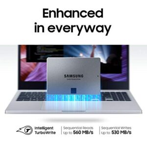 SAMSUNG 870 QVO SATA III SSD 4TB 2.5" Internal Solid State Drive, Upgrade Desktop PC or Laptop Memory and Storage for IT Pros, Creators, Everyday Users, MZ-77Q4T0B