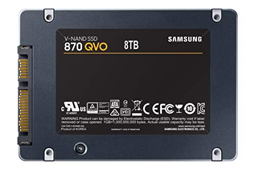 SAMSUNG 870 QVO SATA III SSD 4TB 2.5" Internal Solid State Drive, Upgrade Desktop PC or Laptop Memory and Storage for IT Pros, Creators, Everyday Users, MZ-77Q4T0B