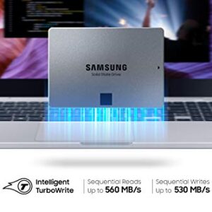 SAMSUNG 870 QVO SATA III SSD 4TB 2.5" Internal Solid State Drive, Upgrade Desktop PC or Laptop Memory and Storage for IT Pros, Creators, Everyday Users, MZ-77Q4T0B