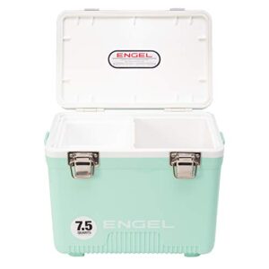 Engel UC7 7.5qt Leak-Proof, Air Tight, Drybox Cooler and Small Hard Shell Lunchbox for Men and Women in Seafoam