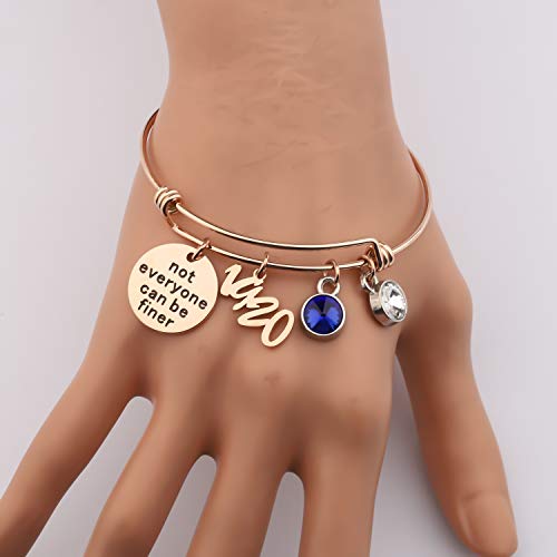 BAUNA Sorority Gifts Sorority Not Everyone Can Be Finer Bracelet Greek Sorority Jewellery Gift for Finer Women (Rose Gold 19 20 Sorority Gifts)