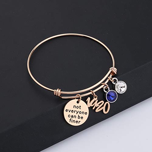 BAUNA Sorority Gifts Sorority Not Everyone Can Be Finer Bracelet Greek Sorority Jewellery Gift for Finer Women (Rose Gold 19 20 Sorority Gifts)