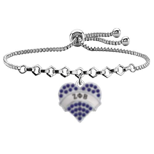 UJIMS Sorority Bracelet Sorority Sister Gifts Greece Sorority Jewelry for Women Girl Sisterhood Gifts(PB Bracelet)