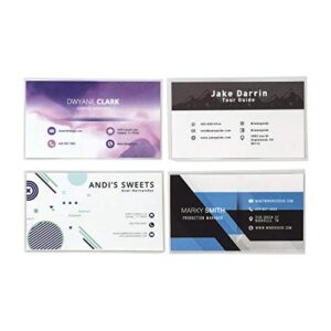 Samsill 3mil Thermal Laminating Pouches, Business Card Size, Clear, 2.25 x 3.75 Inch (200 Pack)
