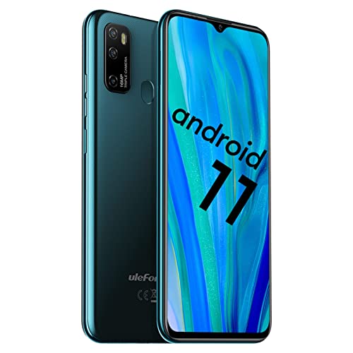 Ulefone Unlocked Smartphones Note 9P Android 11 Unlocked Cell Phones, Triple Rear Camera Triple Card Slots, 6.52" Waterdrop Full-Screen Dual SIM Phones, 4500mAh Global Bands, US Version - Green