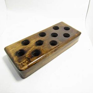 Bowl banger stand holder organization, 10mm 14mm 18mm bubble cap tray, pipe slide storage, wood display, Banger Bud