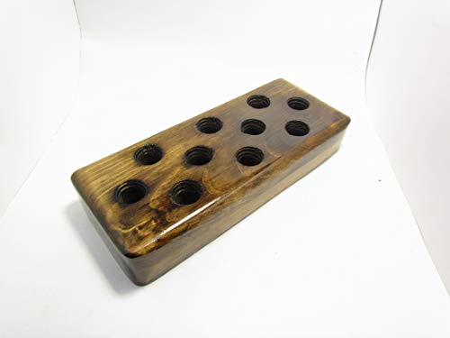 Bowl banger stand holder organization, 10mm 14mm 18mm bubble cap tray, pipe slide storage, wood display, Banger Bud