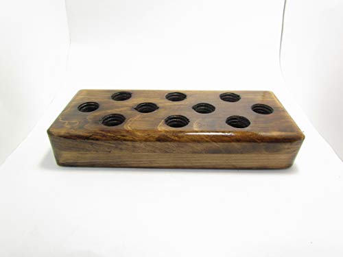 Bowl banger stand holder organization, 10mm 14mm 18mm bubble cap tray, pipe slide storage, wood display, Banger Bud