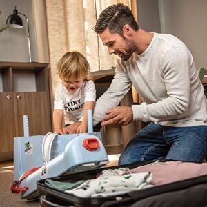 JetKids by Stokke BedBox, Lunar Eclipse - Kid's Ride-On Suitcase & In-Flight Bed - Help Your Child Relax & Sleep on the Plane - Approved by Many Airlines - Best for Ages 3-7