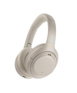 sony noise cancelling wireless headphones - 30hr battery life - over ear style - optimised for alexa and google assistant - built-in mic for calls - wh-1000xm4s.ce7 - limited edition - silver/gold