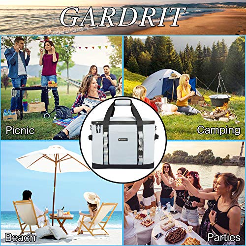 GARDRIT 16/30/60 Can Large Cooler Bag - Collapsible Insulated Lunch Box, Leakproof Cooler Bag Suitable for Camping, Picnic& Beach (39L)