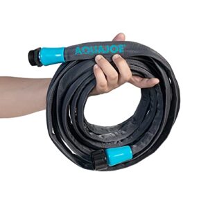 Aqua Joe AJFJH25B 25-Foot 1/2-Inch Ultra-Flexible Kink-Free Fiberjacket Garden Hose, 300 PSI Burst Rated