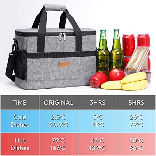 Lifewit Soft Cooler Bag 60-Can Lightweight Portable Cooler Tote Single Layer