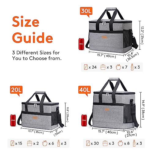 Lifewit Soft Cooler Bag 60-Can Lightweight Portable Cooler Tote Single Layer