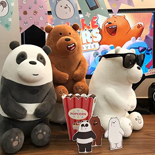 MINISO 11" We Bare Bears Plush Toy - Ultrasoft Stuffed Animals for Kids, Toddlers, Boys, Girls - Cute Kawaii Pillow for Valentine's Day, Christmas - Officially Licensed by We Bare Bears