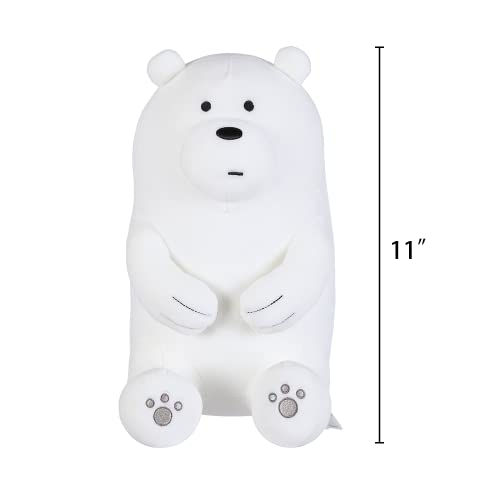 MINISO 11" We Bare Bears Plush Toy - Ultrasoft Stuffed Animals for Kids, Toddlers, Boys, Girls - Cute Kawaii Pillow for Valentine's Day, Christmas - Officially Licensed by We Bare Bears