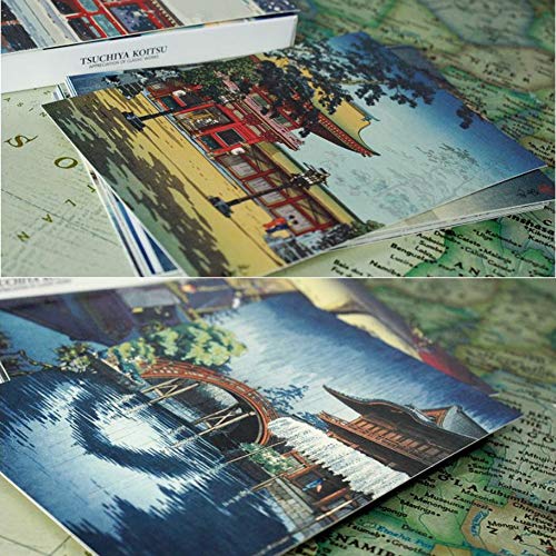 Beautiful Art Postcards set of 30 Tsuchiya Koitsu Post card variety pack Famous Painting Scenery,4 x 6 Inches