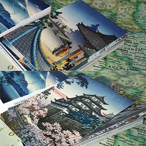 Beautiful Art Postcards set of 30 Tsuchiya Koitsu Post card variety pack Famous Painting Scenery,4 x 6 Inches