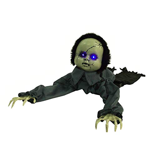 Haunted Hill Farm 43 in. Animatronic Doll, Indoor/Outdoor Halloween Decoration, Color 5