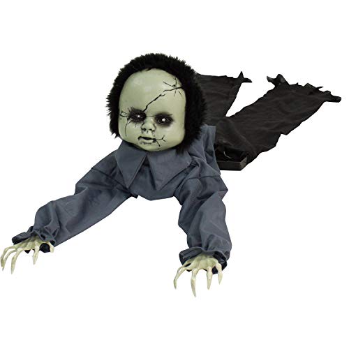 Haunted Hill Farm 43 in. Animatronic Doll, Indoor/Outdoor Halloween Decoration, Color 5