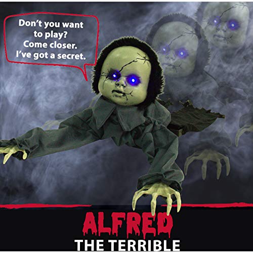 Haunted Hill Farm 43 in. Animatronic Doll, Indoor/Outdoor Halloween Decoration, Color 5