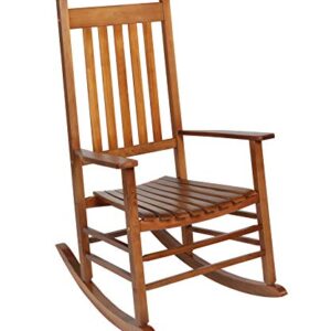 Woodlawn&Home Mission Style Rocking Chair, Natural Hardwood 100040,